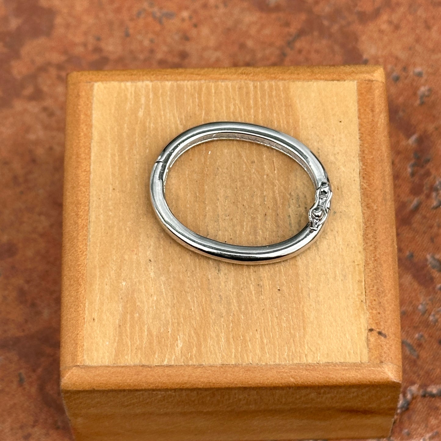 Sterling Silver Oval Pearl Shortener Clasp