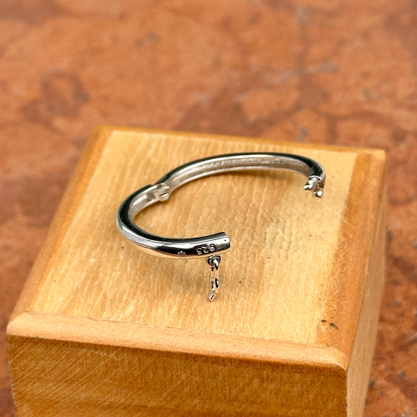 Sterling Silver Oval Pearl Shortener Clasp