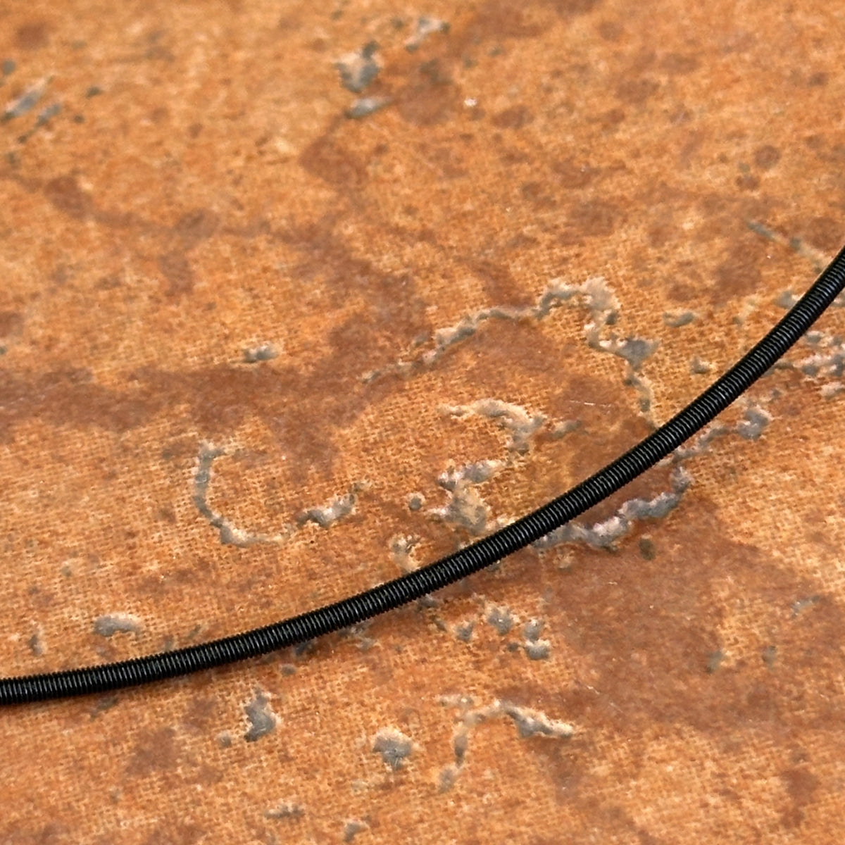 Gold-Plated Stainless Steel Black Coil 1.4mm Wire Collar Necklace