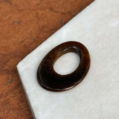 Estate Tiger's Eye Oval Gemstone Pendant