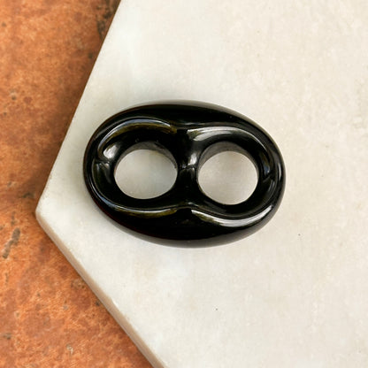Estate Black Onyx Mariner Shaped Pendant
