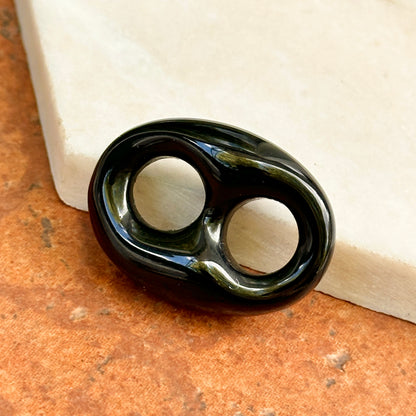 Estate Black Onyx Mariner Shaped Pendant