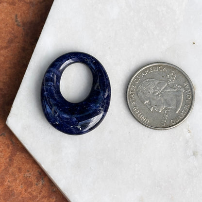 Estate Oval Lapis Lazuli Pendant