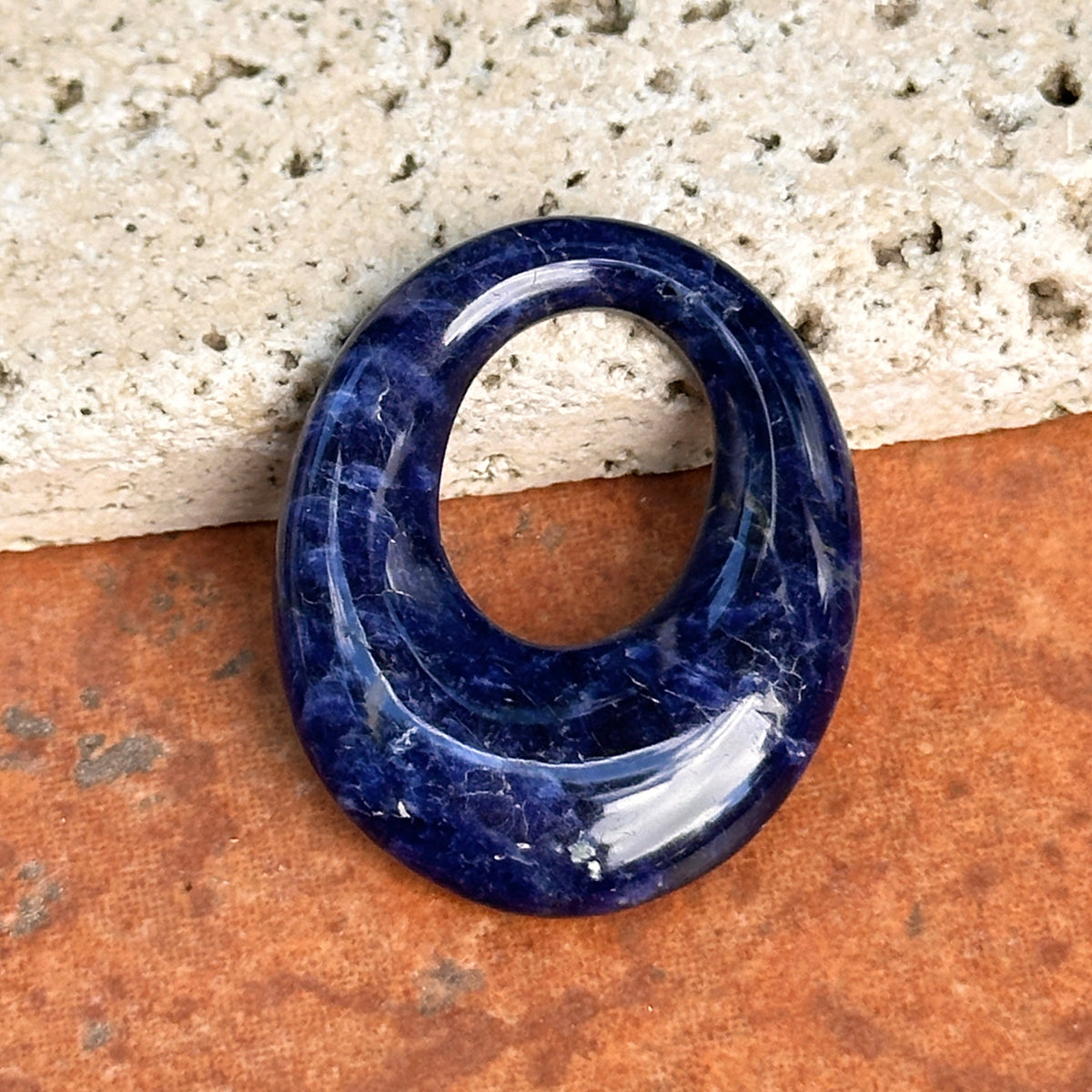Estate Oval Lapis Lazuli Pendant