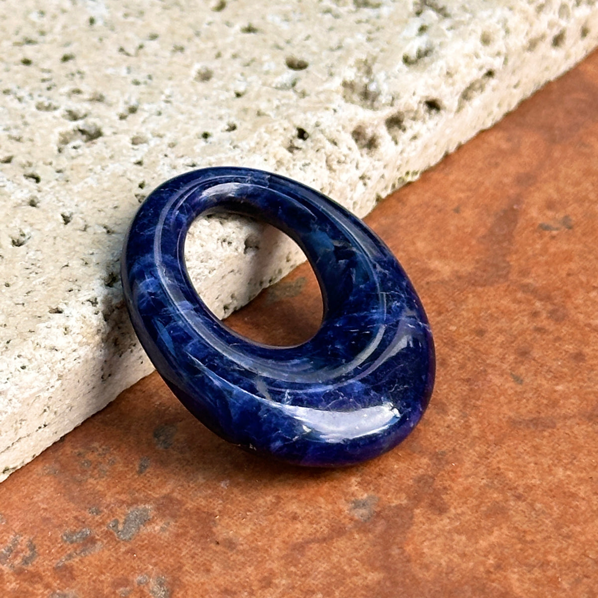 Estate Oval Lapis Lazuli Pendant