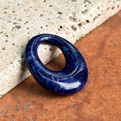 Estate Oval Lapis Lazuli Pendant