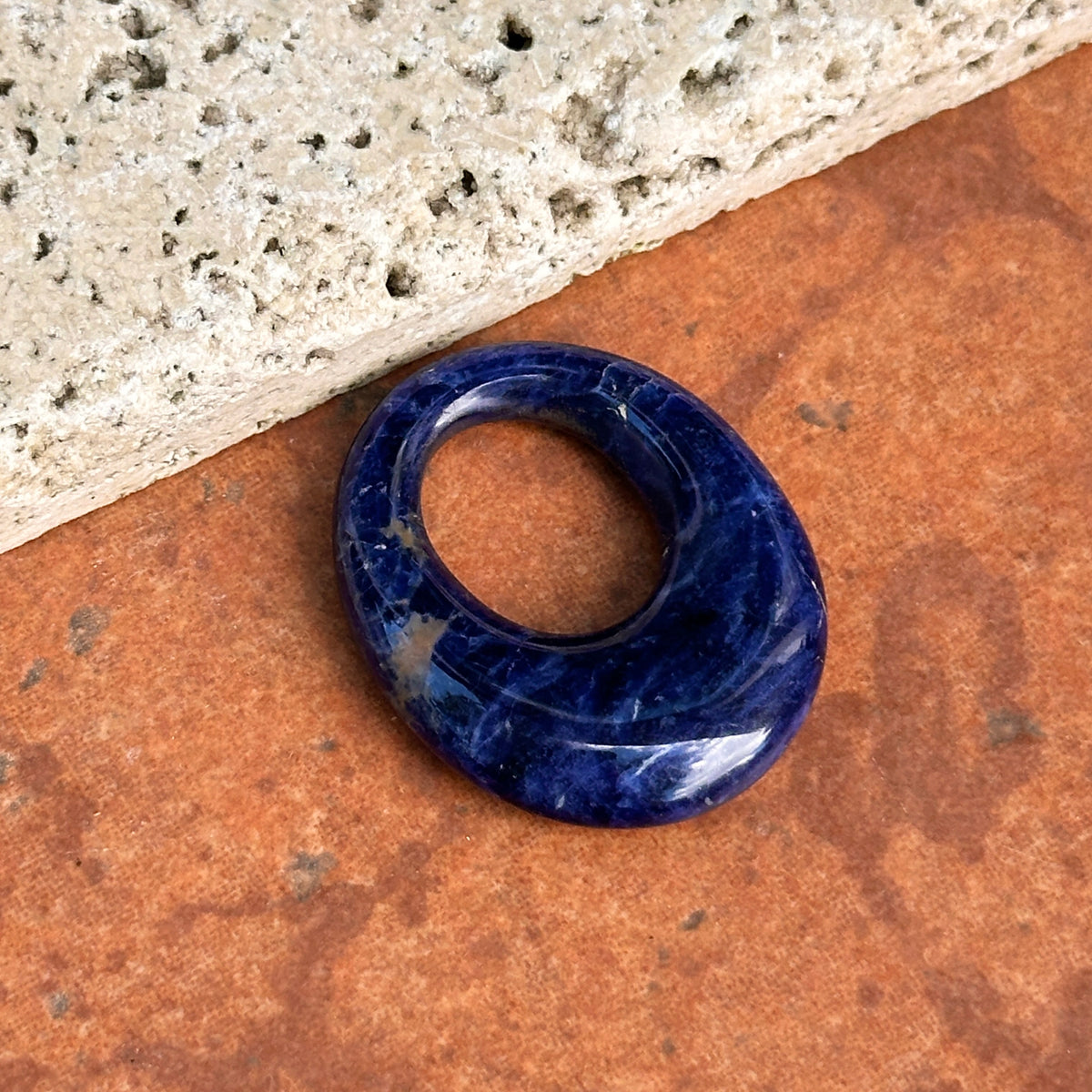 Estate Oval Lapis Lazuli Pendant