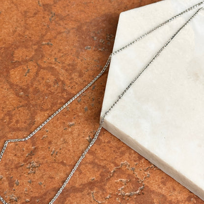 Estate 14KT White Gold Double Circle Diamond Necklace