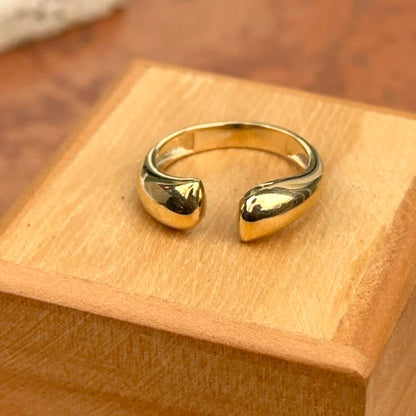 14KT Yellow Gold Open Cuff Band Ring