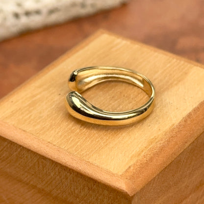 14KT Yellow Gold Open Cuff Band Ring