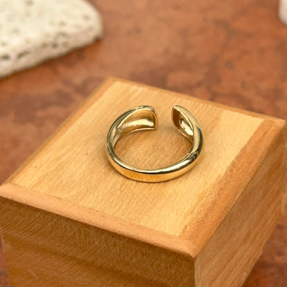 14KT Yellow Gold Open Cuff Band Ring