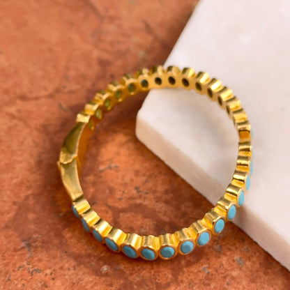 Estate Yellow Gold Tone Bezel Oval Blue Stone Hinged Bangle Bracelet