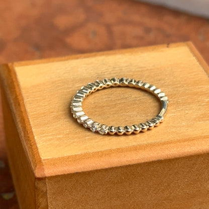 14KT Yellow Gold Lab Round Diamond .27 CT Band Ring
