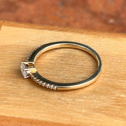 14KT Yellow Gold Oval Lab Diamond Ring