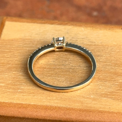 14KT Yellow Gold Oval Lab Diamond Ring
