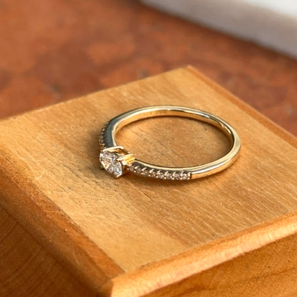 14KT Yellow Gold Oval Lab Diamond Ring