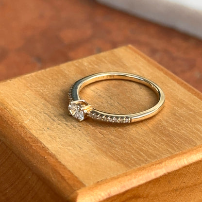 14KT Yellow Gold Oval Lab Diamond Ring