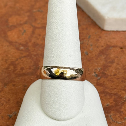 Estate 14KT Yellow Gold Half-Round 6mm Band Ring