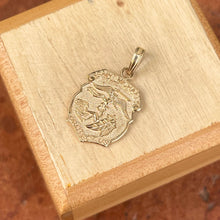 Load image into Gallery viewer, 14KT Yellow Gold St Michael Badge Pendant Charm