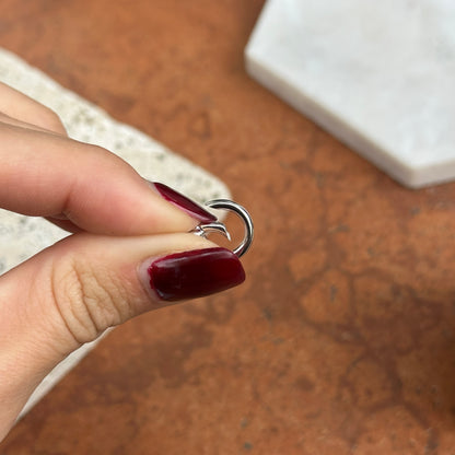 14KT White Gold Charm Holder 12mm