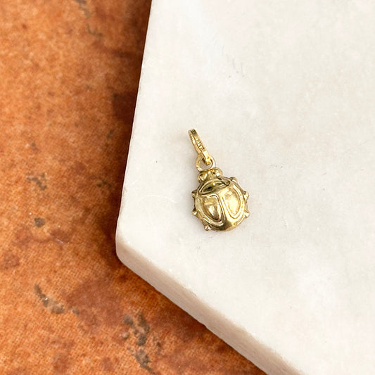 14KT Yellow Gold Ladybug Pendant Charm