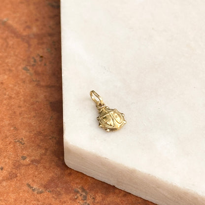 14KT Yellow Gold Ladybug Pendant Charm