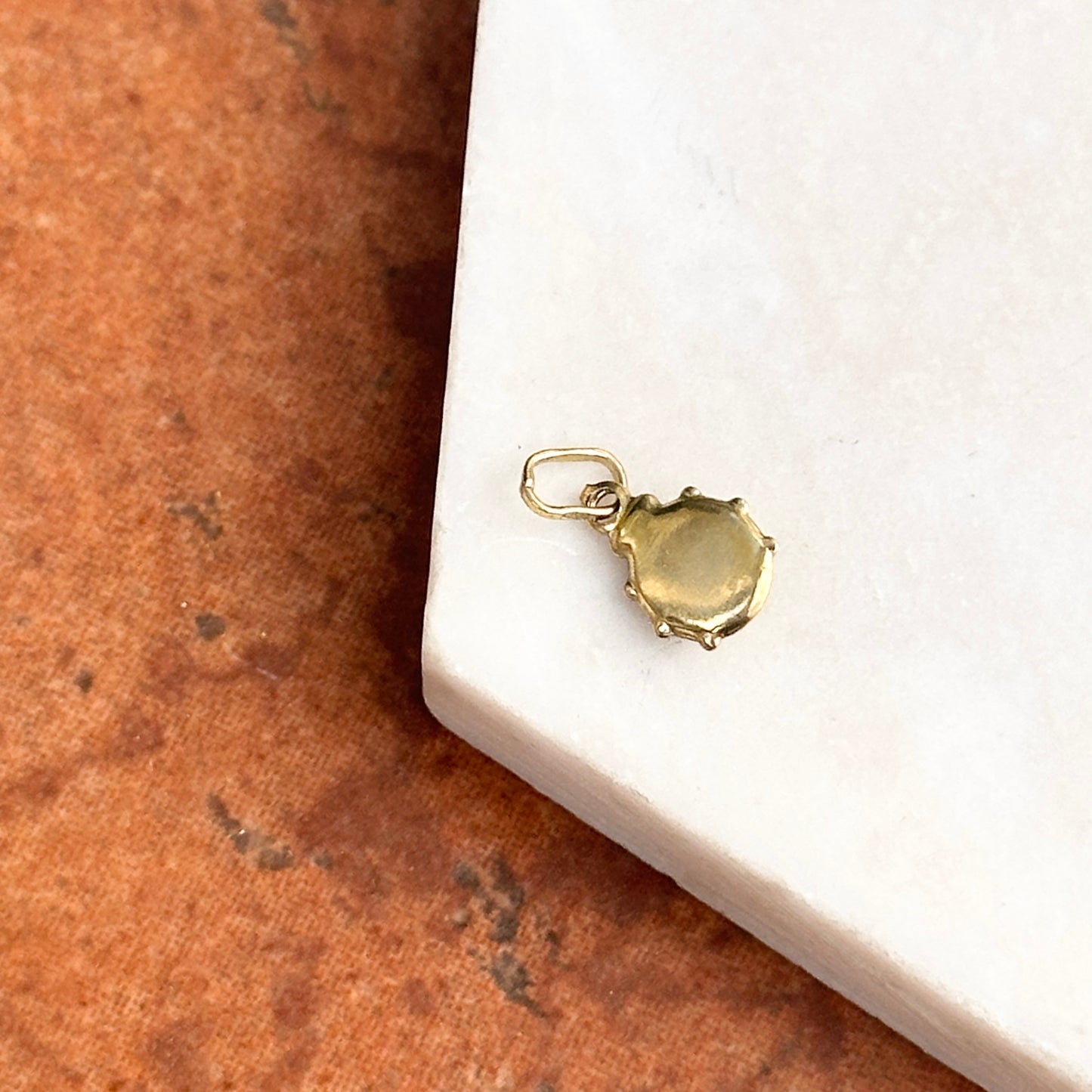 14KT Yellow Gold Ladybug Pendant Charm