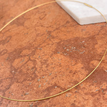 Load image into Gallery viewer, Yellow Gold-Plated Stainless Steel .60mm Wire Collar Necklace