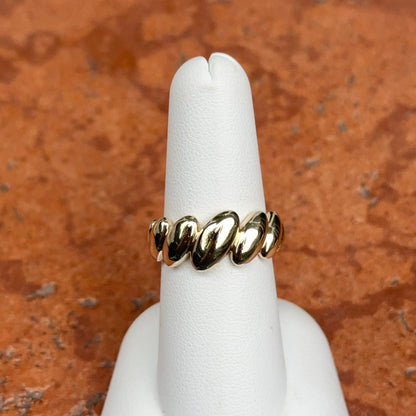 10KT Yellow Gold Puffed San Marco Domed Ring