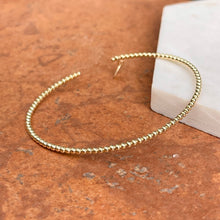 Load image into Gallery viewer, 14KT Yellow Gold Beaded 2mm Cuff Bangle Bracelet