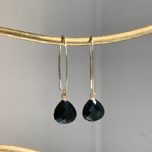 Load image into Gallery viewer, 14KT Yellow Gold Checkerboard Onyx Ear Wire Earrings