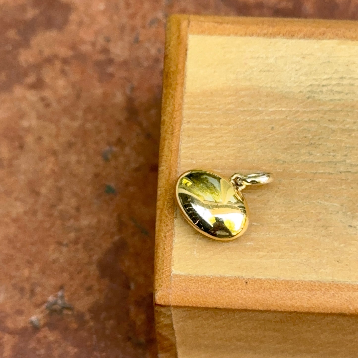14KT Yellow Gold Oval 2 CT Lab Diamond Georgian White Rhodium Pendant - LSJ