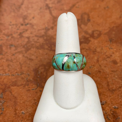 Sterling Silver Kabana Triangle Cabochon Turquoise RIng