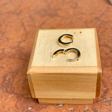 Load image into Gallery viewer, 14KT Yellow Gold Hinged Huggie Hoop Earrings 12mm