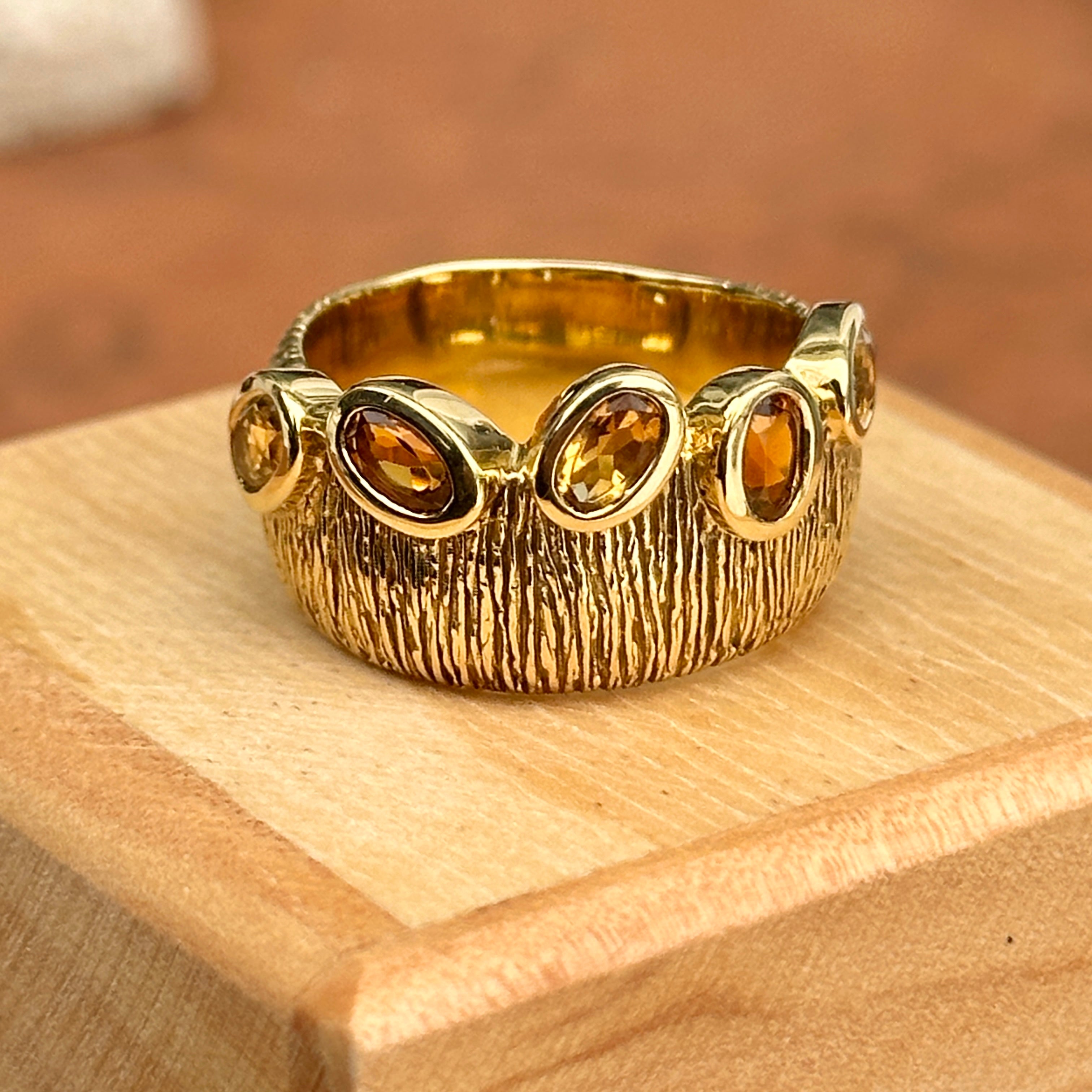 Estate on sale citrine ring