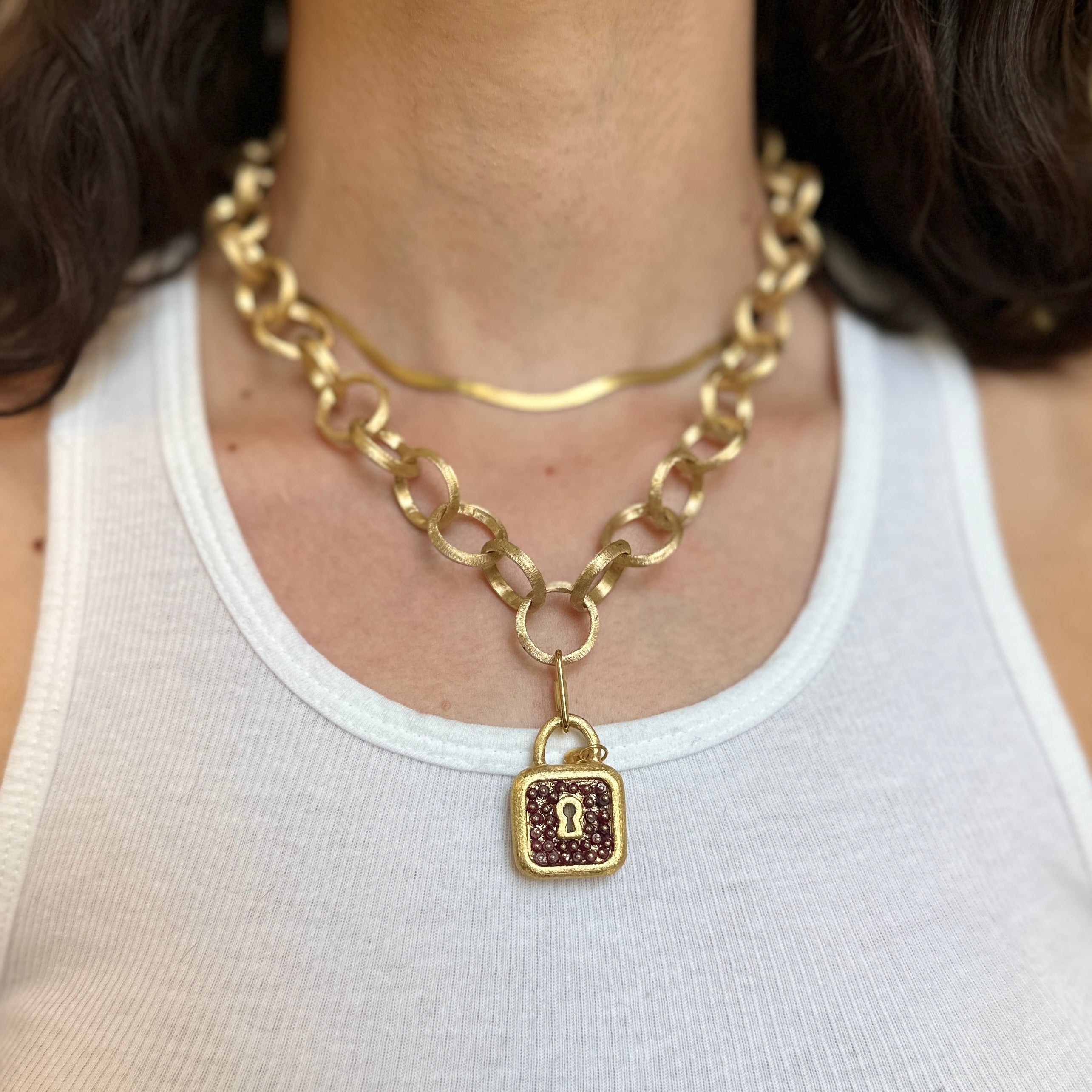 Dior chain necklace lock online