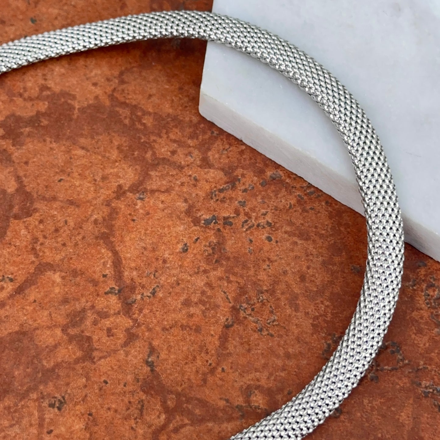 Estate 14KT Yellow Plated + Sterling Silver Weave Chain Horse Bit Onyx Caps Necklace