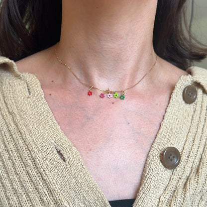 14KT Yellow Gold Dark Green Enamel Star of David Pendant Charm 6mm