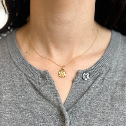 10KT Yellow Gold Cowboy Hat 3D Pendant Charm