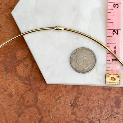 Estate 14KT Yellow Gold Nail Head Collar Necklace 19"
