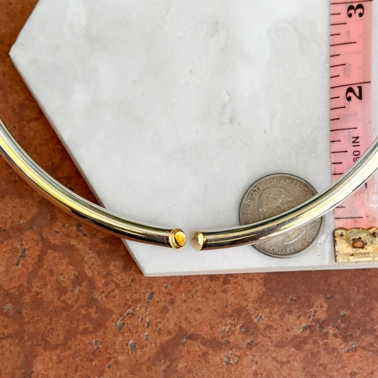 Estate Designer Sterling Silver + 18KT Yellow Gold Open Collar Necklace