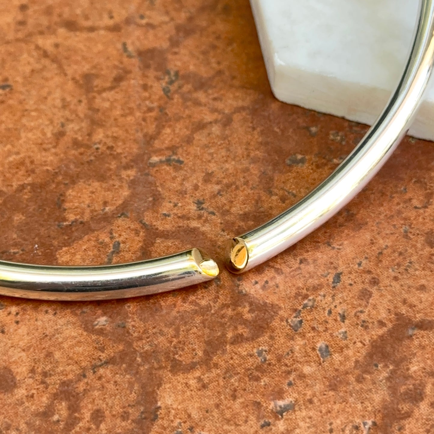 Estate Designer Sterling Silver + 18KT Yellow Gold Open Collar Necklace