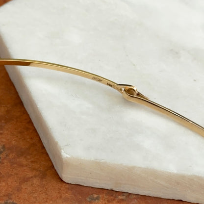 Estate 14KT Yellow Gold Flat Squared Collar Necklace