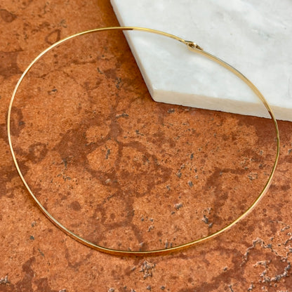 Estate 14KT Yellow Gold Flat Squared Collar Necklace