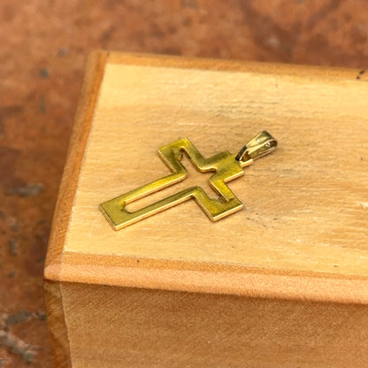 Estate Gold-Tone Jesus Cross Pendant