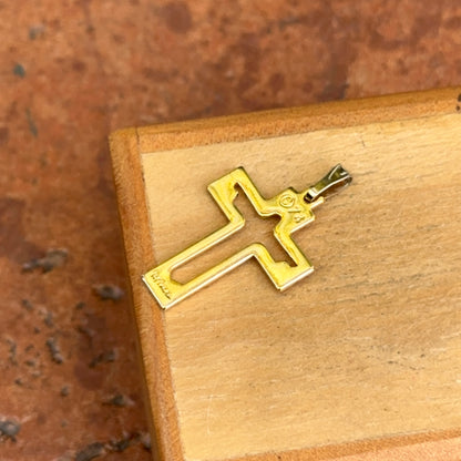 Estate Gold-Tone Jesus Cross Pendant