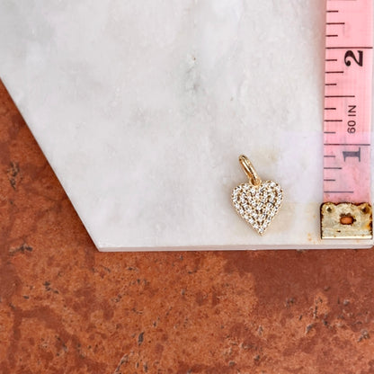 14KT Yellow Gold Diamond-Cut Detailed Heart Pendant