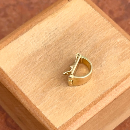 18KT Yellow Gold Oval Tapered Bail Enhancer Clasp For Pendants/Charms 5mm