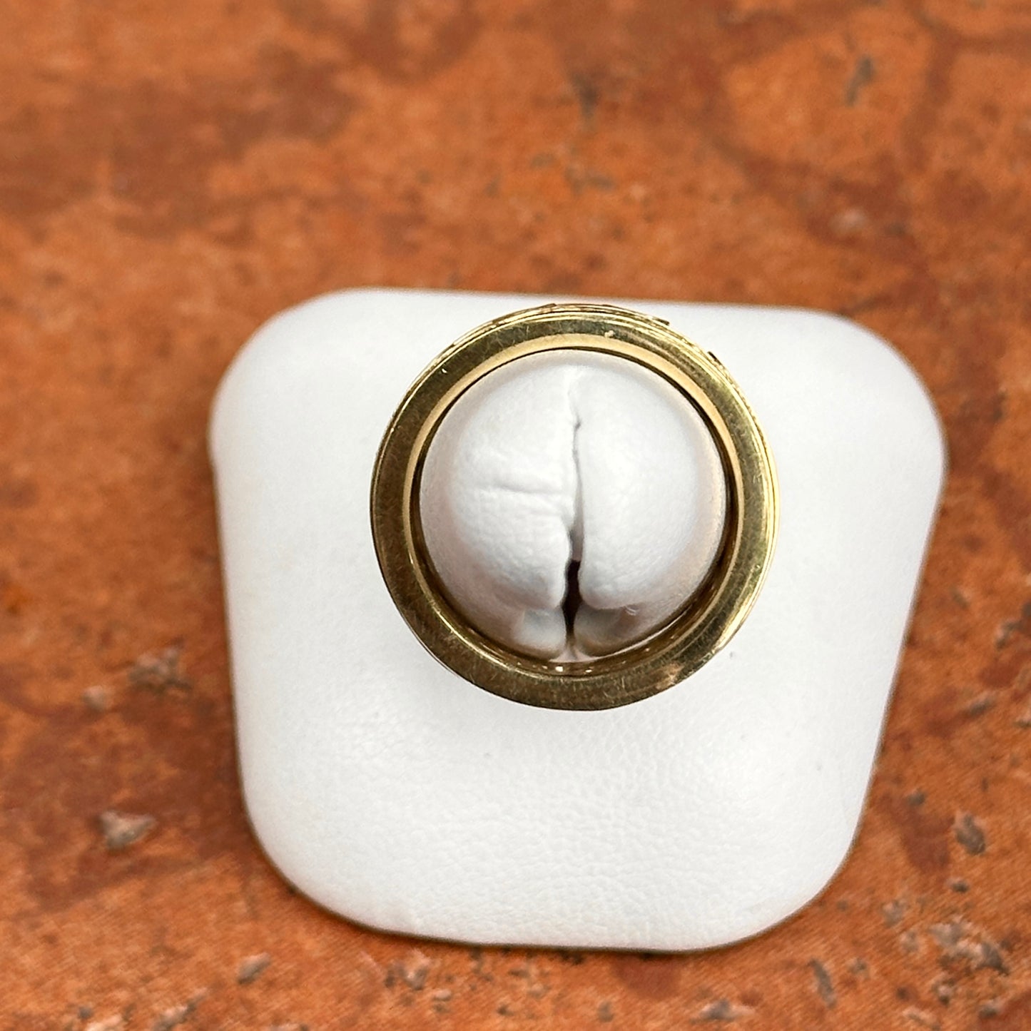 Estate 18KT Yellow Gold Round + Baguette Diamond Eternity Band Ring