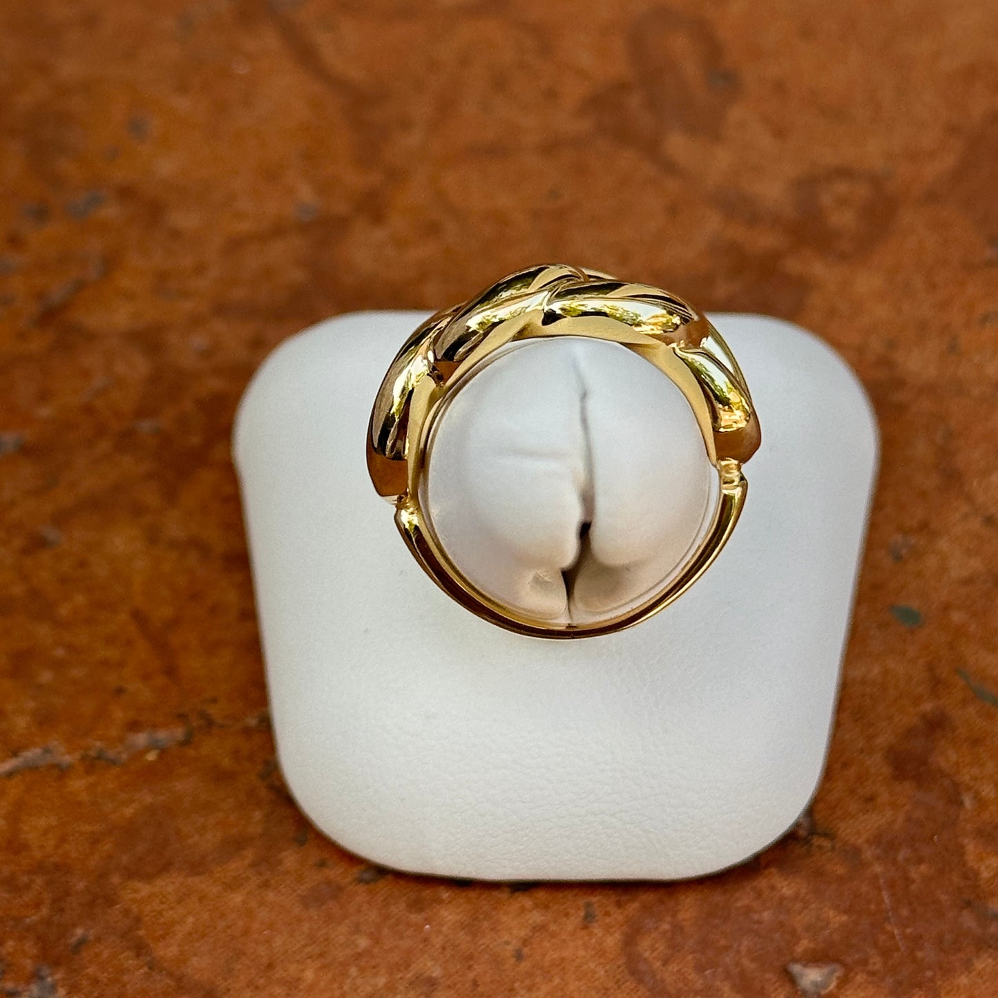 14KT Yellow Gold Chain Link Design Ring